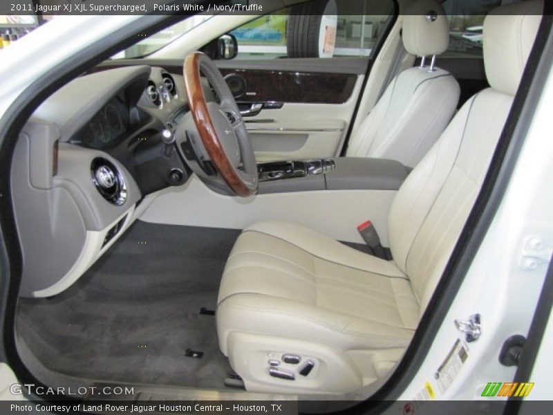 Polaris White / Ivory/Truffle 2011 Jaguar XJ XJL Supercharged