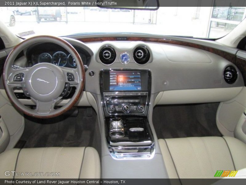 Polaris White / Ivory/Truffle 2011 Jaguar XJ XJL Supercharged