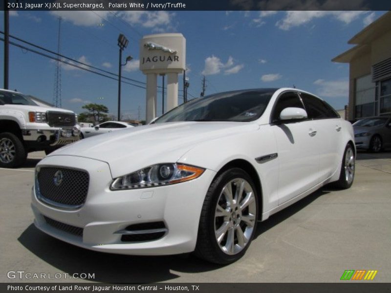 Polaris White / Ivory/Truffle 2011 Jaguar XJ XJL Supercharged