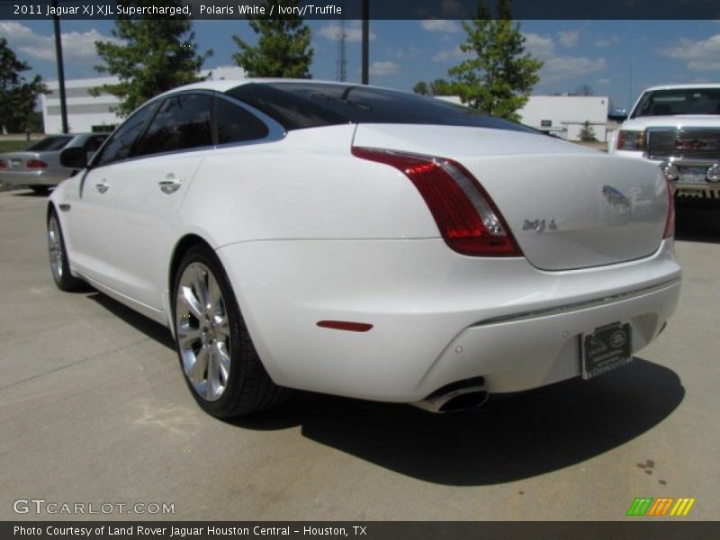 Polaris White / Ivory/Truffle 2011 Jaguar XJ XJL Supercharged