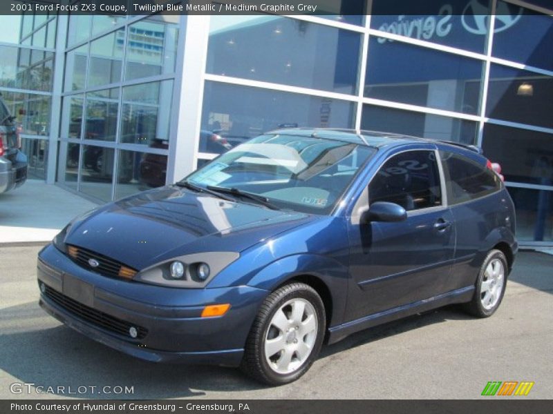 Twilight Blue Metallic / Medium Graphite Grey 2001 Ford Focus ZX3 Coupe