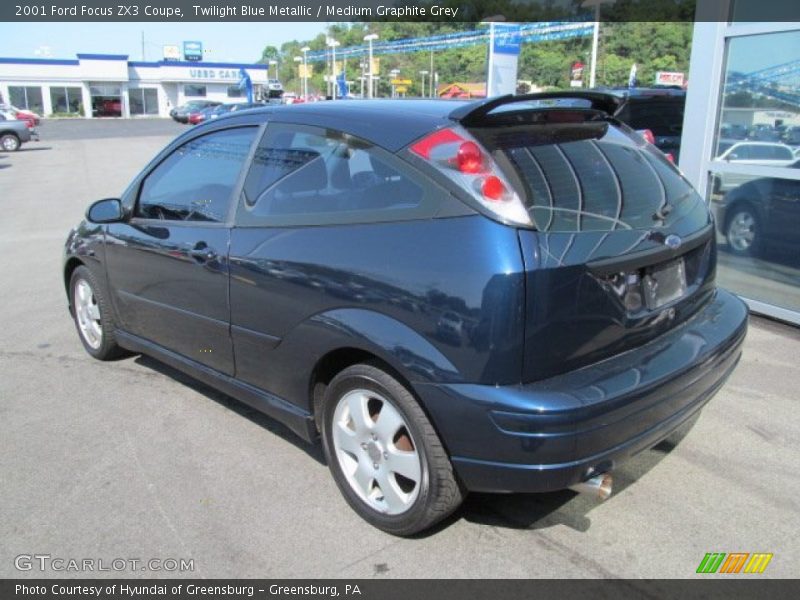 Twilight Blue Metallic / Medium Graphite Grey 2001 Ford Focus ZX3 Coupe