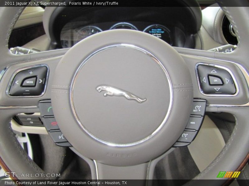 Polaris White / Ivory/Truffle 2011 Jaguar XJ XJL Supercharged