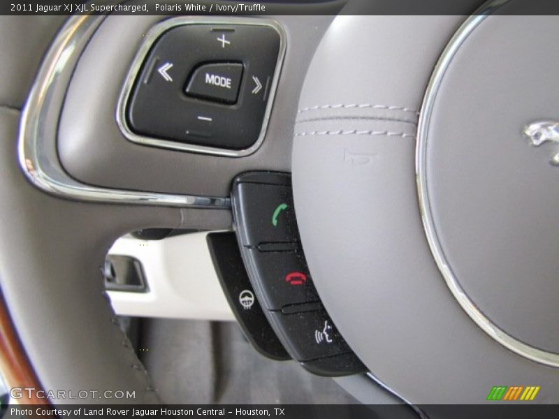 Polaris White / Ivory/Truffle 2011 Jaguar XJ XJL Supercharged