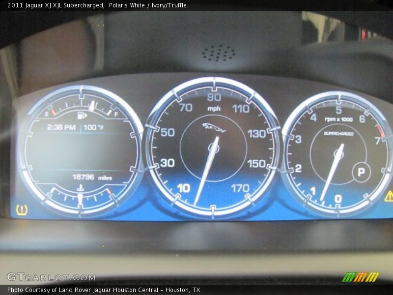 Polaris White / Ivory/Truffle 2011 Jaguar XJ XJL Supercharged