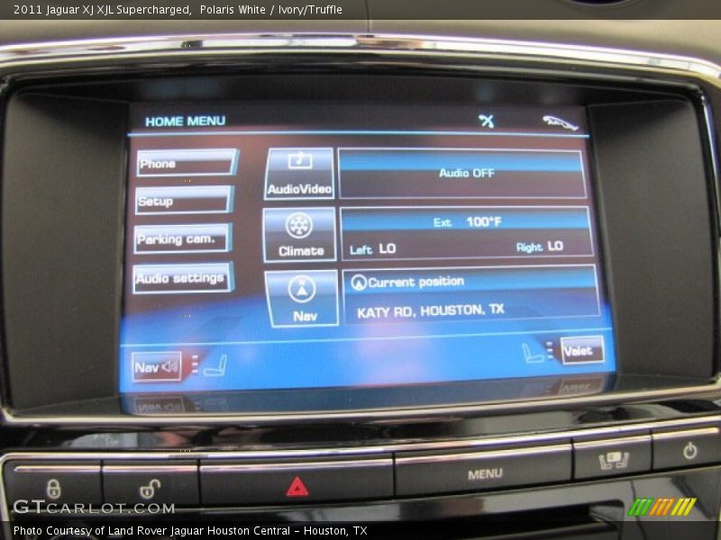 Polaris White / Ivory/Truffle 2011 Jaguar XJ XJL Supercharged