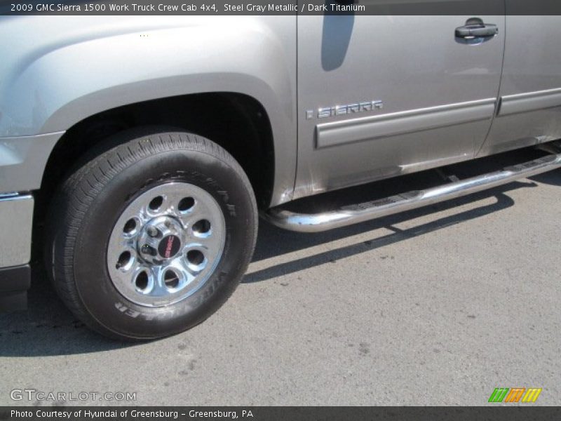 Steel Gray Metallic / Dark Titanium 2009 GMC Sierra 1500 Work Truck Crew Cab 4x4