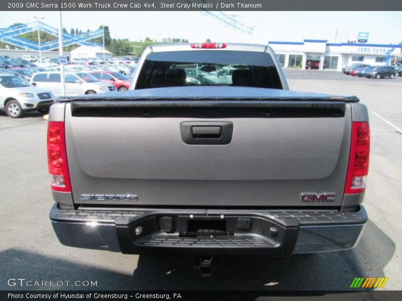 Steel Gray Metallic / Dark Titanium 2009 GMC Sierra 1500 Work Truck Crew Cab 4x4