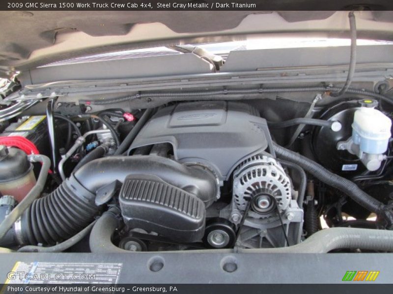 Steel Gray Metallic / Dark Titanium 2009 GMC Sierra 1500 Work Truck Crew Cab 4x4