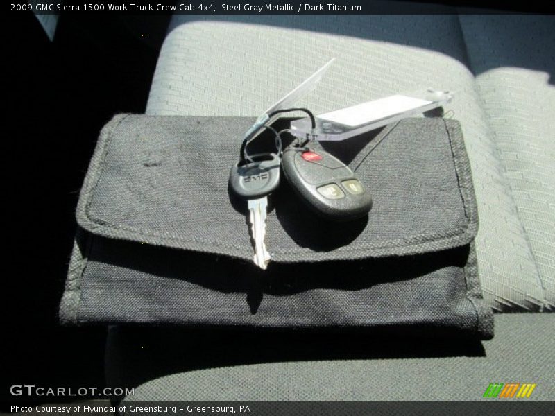 Steel Gray Metallic / Dark Titanium 2009 GMC Sierra 1500 Work Truck Crew Cab 4x4
