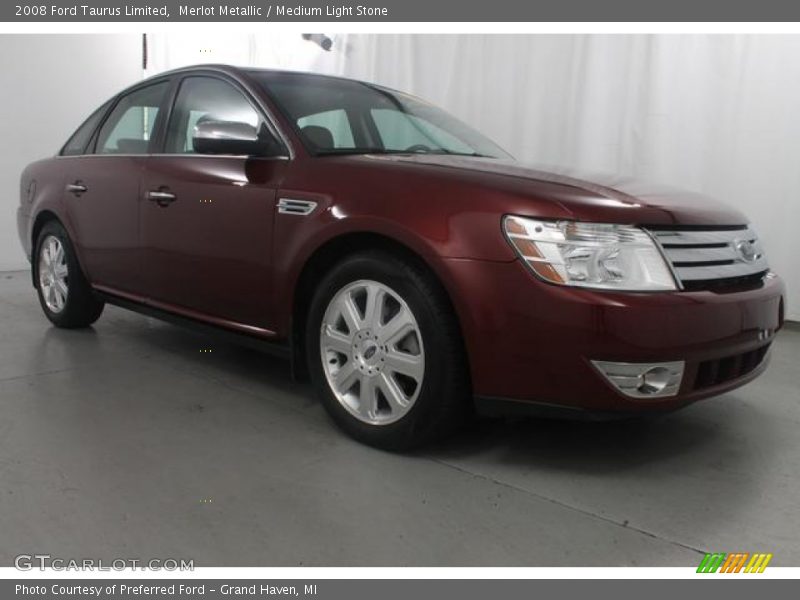 Merlot Metallic / Medium Light Stone 2008 Ford Taurus Limited