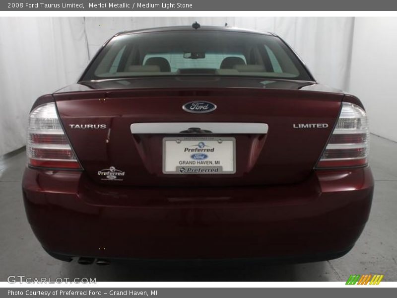 Merlot Metallic / Medium Light Stone 2008 Ford Taurus Limited