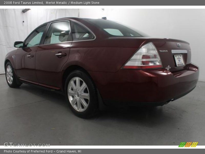 Merlot Metallic / Medium Light Stone 2008 Ford Taurus Limited