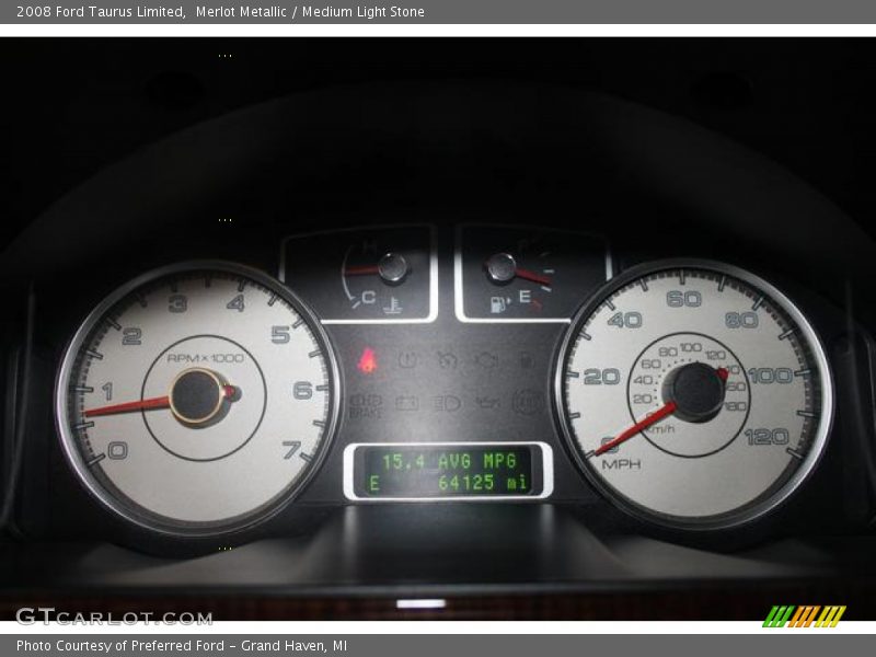 Merlot Metallic / Medium Light Stone 2008 Ford Taurus Limited