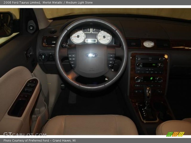 Merlot Metallic / Medium Light Stone 2008 Ford Taurus Limited