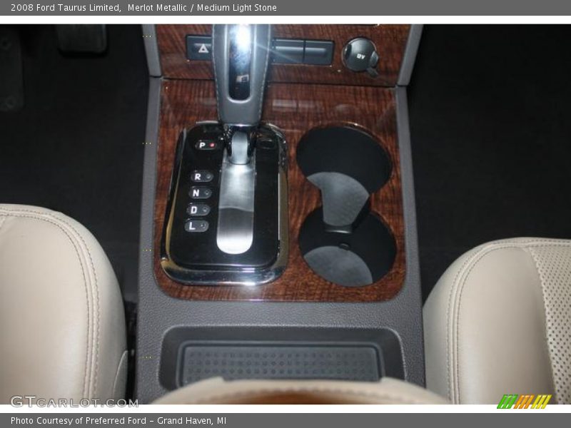 Merlot Metallic / Medium Light Stone 2008 Ford Taurus Limited
