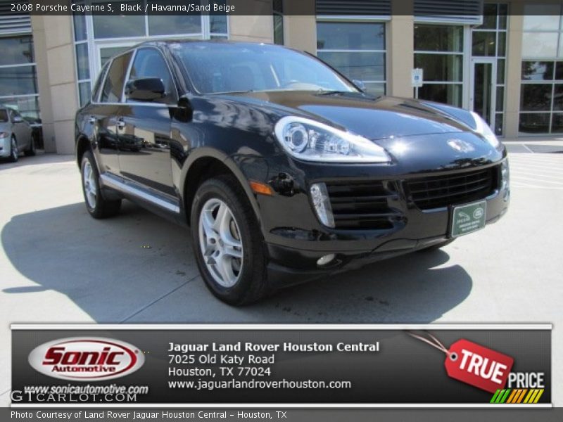 Black / Havanna/Sand Beige 2008 Porsche Cayenne S