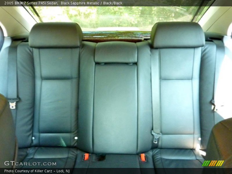 Black Sapphire Metallic / Black/Black 2005 BMW 7 Series 745i Sedan