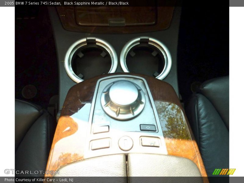 Black Sapphire Metallic / Black/Black 2005 BMW 7 Series 745i Sedan