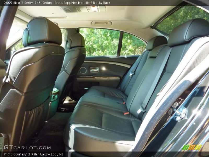 Black Sapphire Metallic / Black/Black 2005 BMW 7 Series 745i Sedan