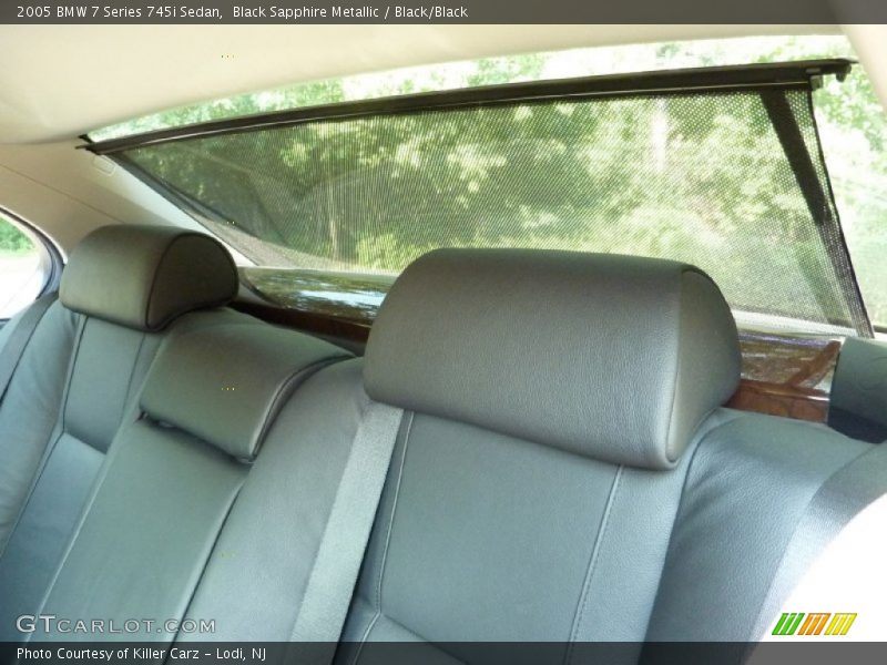 Black Sapphire Metallic / Black/Black 2005 BMW 7 Series 745i Sedan