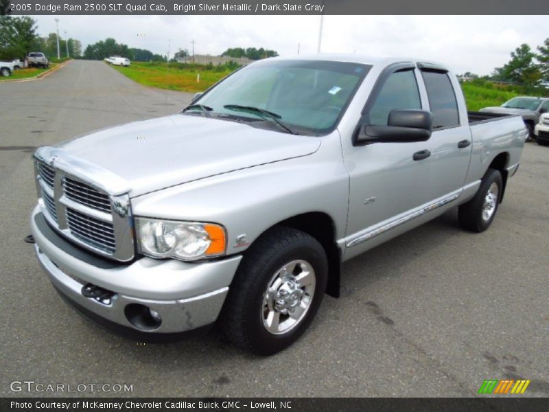 Bright Silver Metallic / Dark Slate Gray 2005 Dodge Ram 2500 SLT Quad Cab
