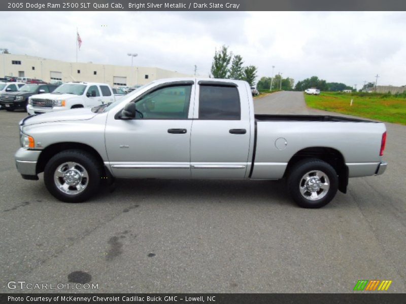 Bright Silver Metallic / Dark Slate Gray 2005 Dodge Ram 2500 SLT Quad Cab