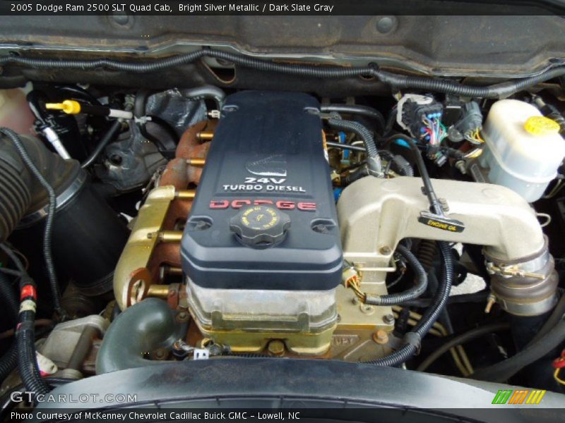 Bright Silver Metallic / Dark Slate Gray 2005 Dodge Ram 2500 SLT Quad Cab