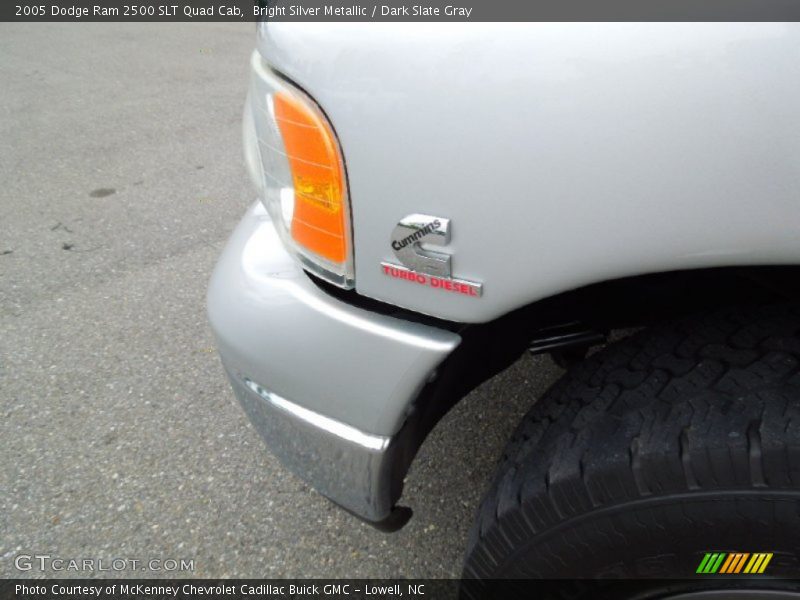 Bright Silver Metallic / Dark Slate Gray 2005 Dodge Ram 2500 SLT Quad Cab