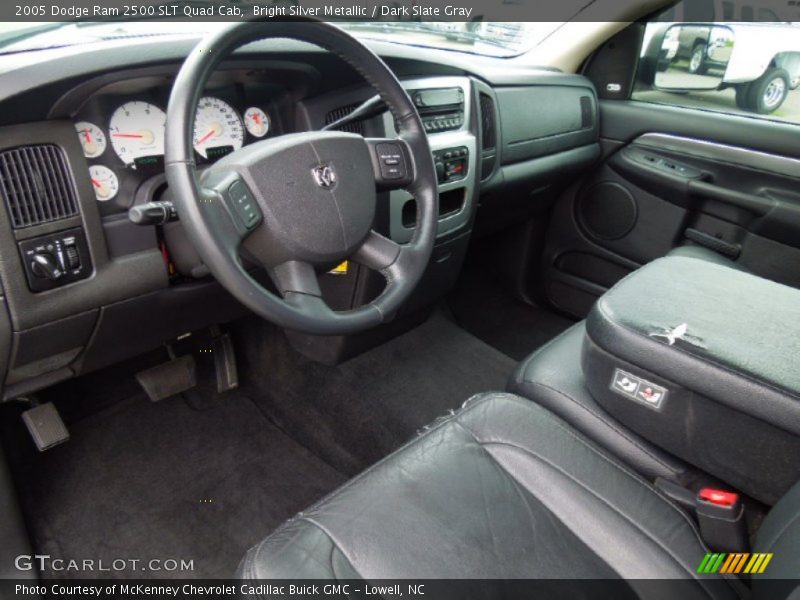 Bright Silver Metallic / Dark Slate Gray 2005 Dodge Ram 2500 SLT Quad Cab