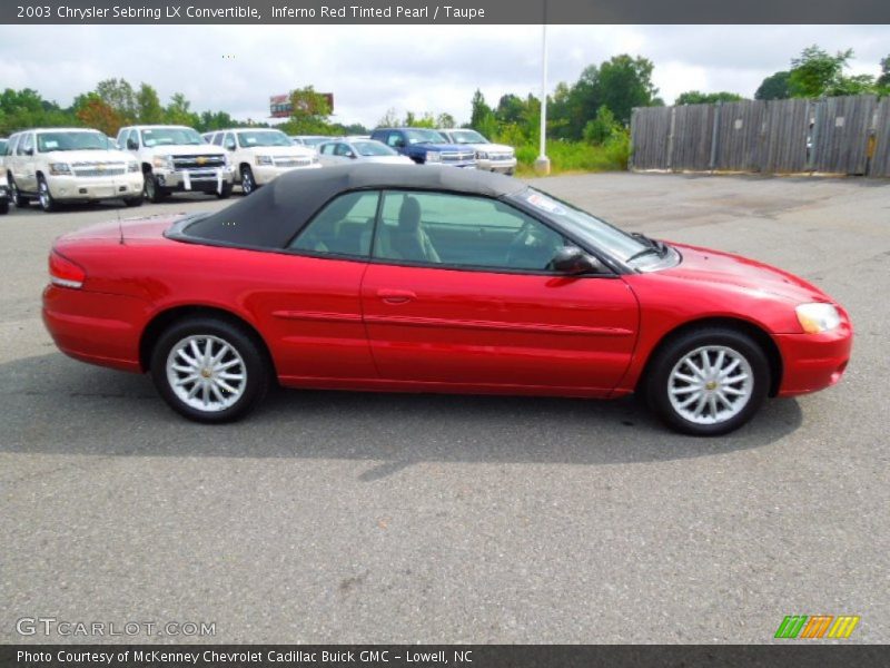 2003 Sebring LX Convertible Inferno Red Tinted Pearl