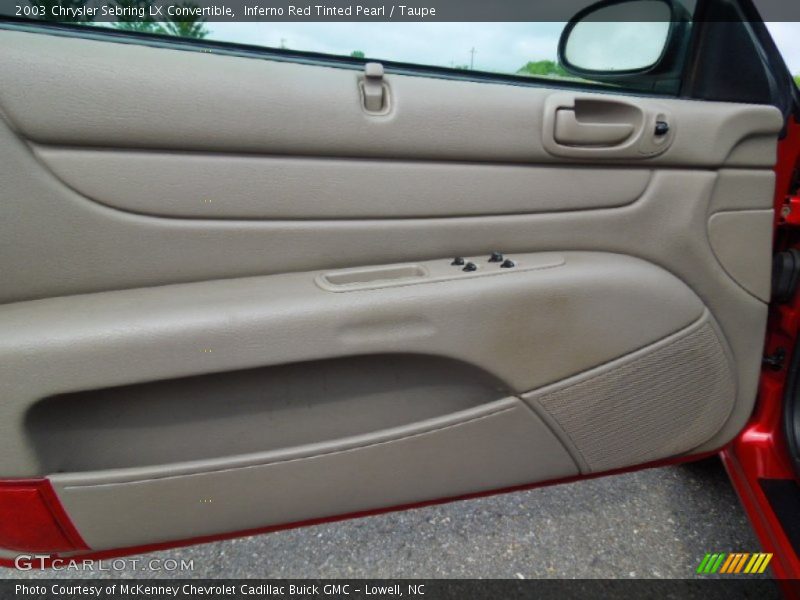 Door Panel of 2003 Sebring LX Convertible