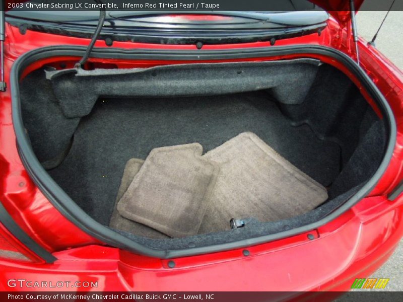  2003 Sebring LX Convertible Trunk