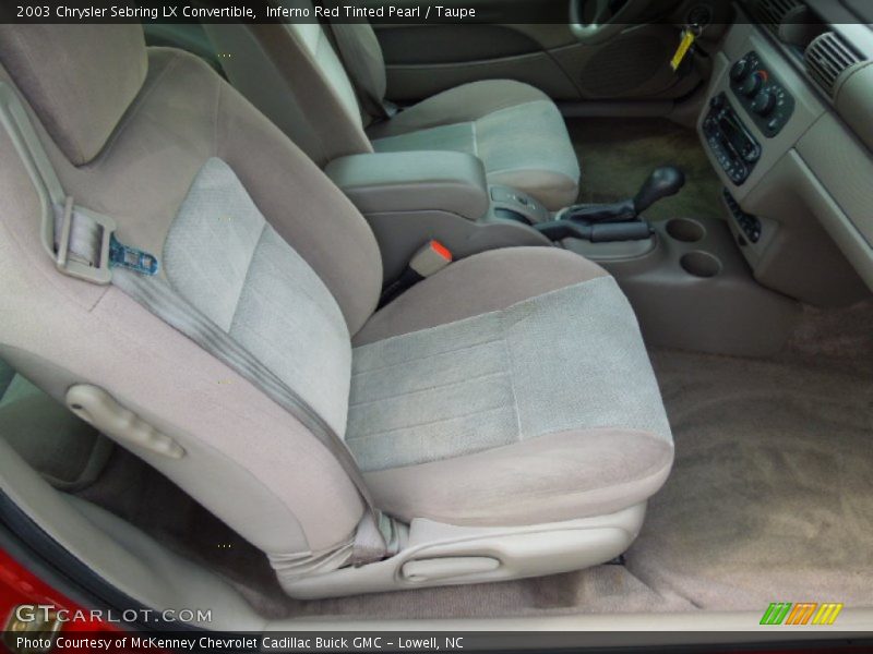 Front Seat of 2003 Sebring LX Convertible