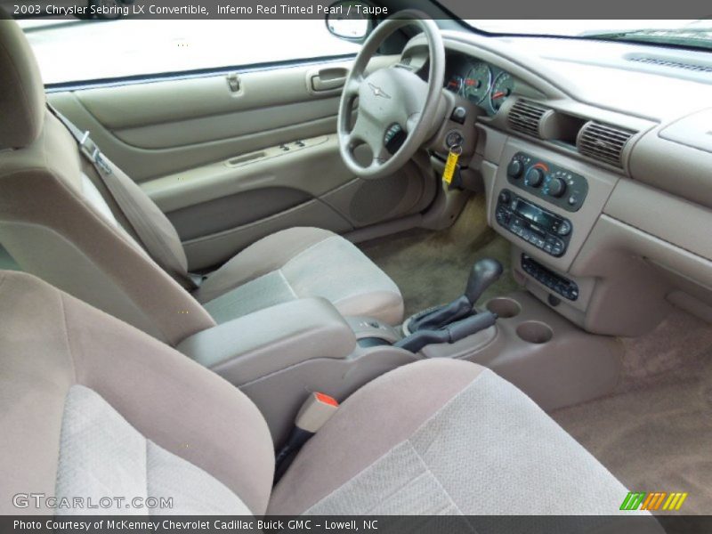  2003 Sebring LX Convertible Taupe Interior