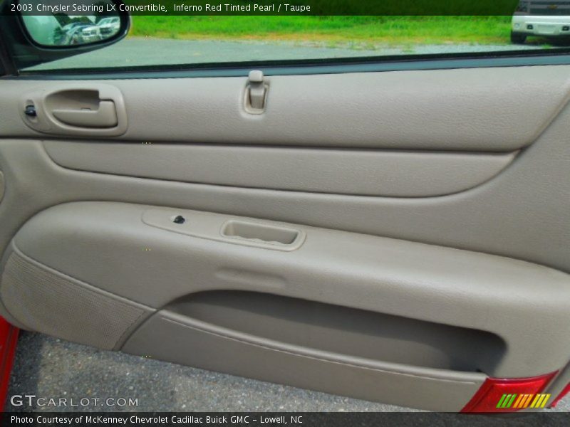 Door Panel of 2003 Sebring LX Convertible