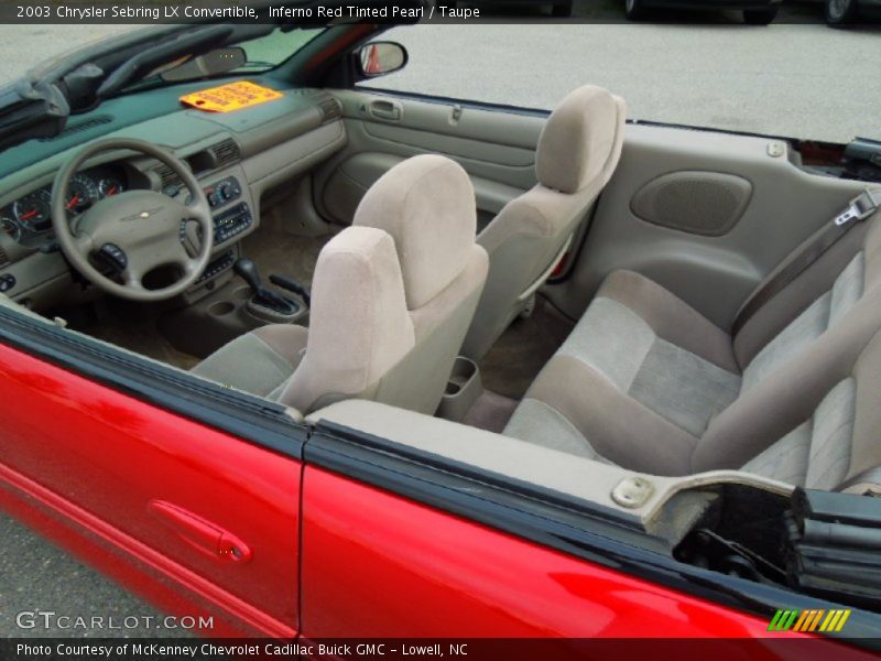  2003 Sebring LX Convertible Taupe Interior