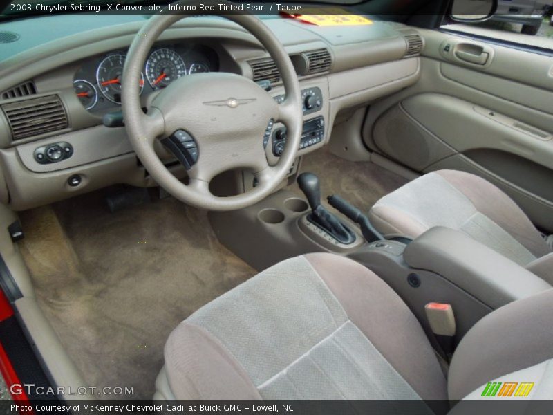 Taupe Interior - 2003 Sebring LX Convertible 