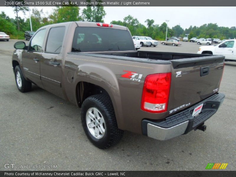 Medium Brown Metallic / Light Cashmere 2008 GMC Sierra 1500 SLE Crew Cab 4x4