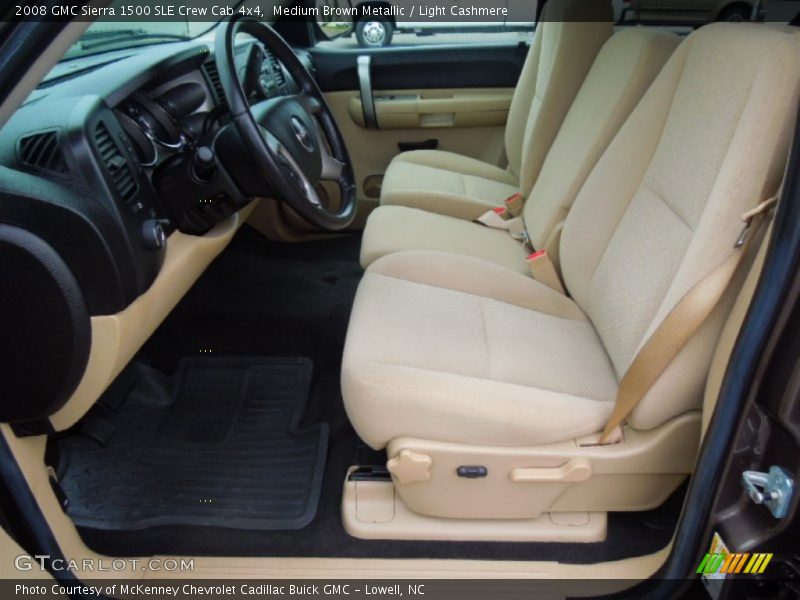 Medium Brown Metallic / Light Cashmere 2008 GMC Sierra 1500 SLE Crew Cab 4x4