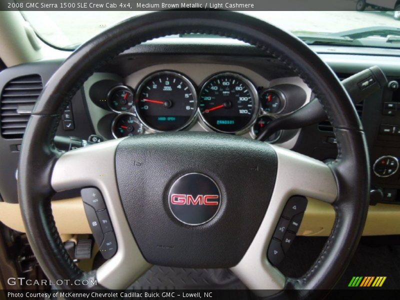 Medium Brown Metallic / Light Cashmere 2008 GMC Sierra 1500 SLE Crew Cab 4x4