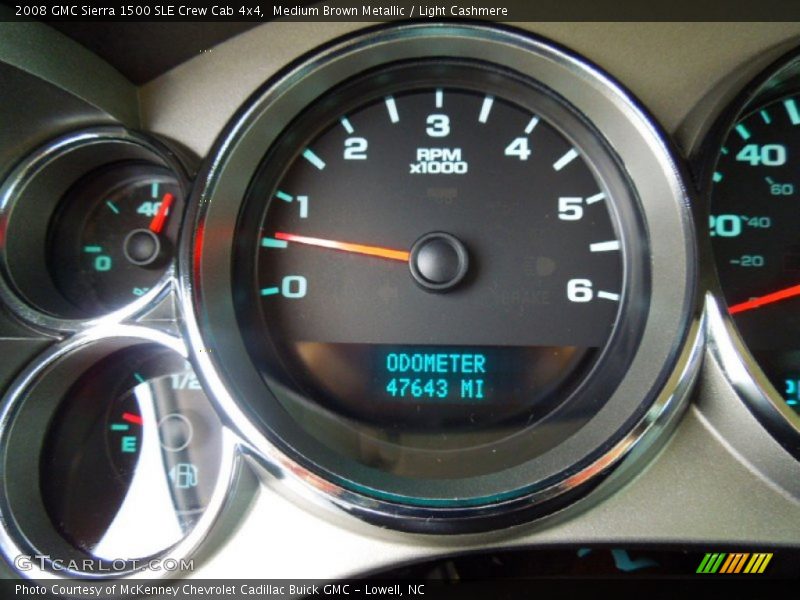 Medium Brown Metallic / Light Cashmere 2008 GMC Sierra 1500 SLE Crew Cab 4x4
