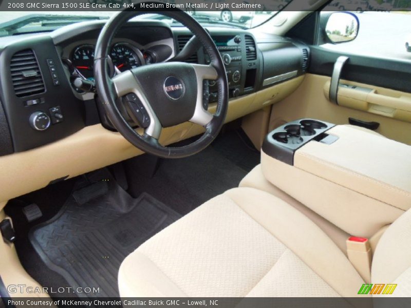 Medium Brown Metallic / Light Cashmere 2008 GMC Sierra 1500 SLE Crew Cab 4x4