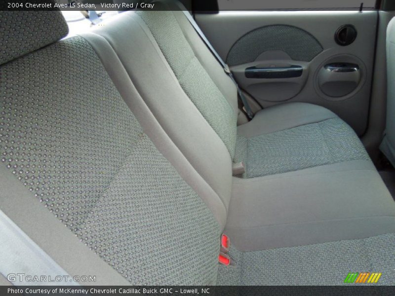 Victory Red / Gray 2004 Chevrolet Aveo LS Sedan