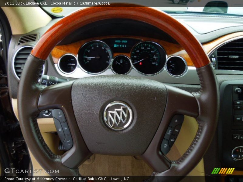 Cocoa Metallic / Cashmere/Cocoa 2011 Buick Enclave CXL