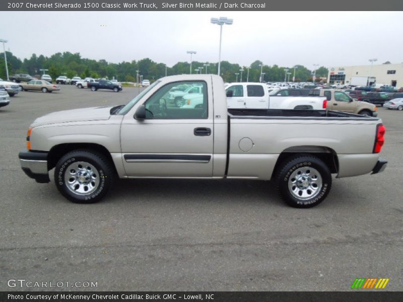 Silver Birch Metallic / Dark Charcoal 2007 Chevrolet Silverado 1500 Classic Work Truck