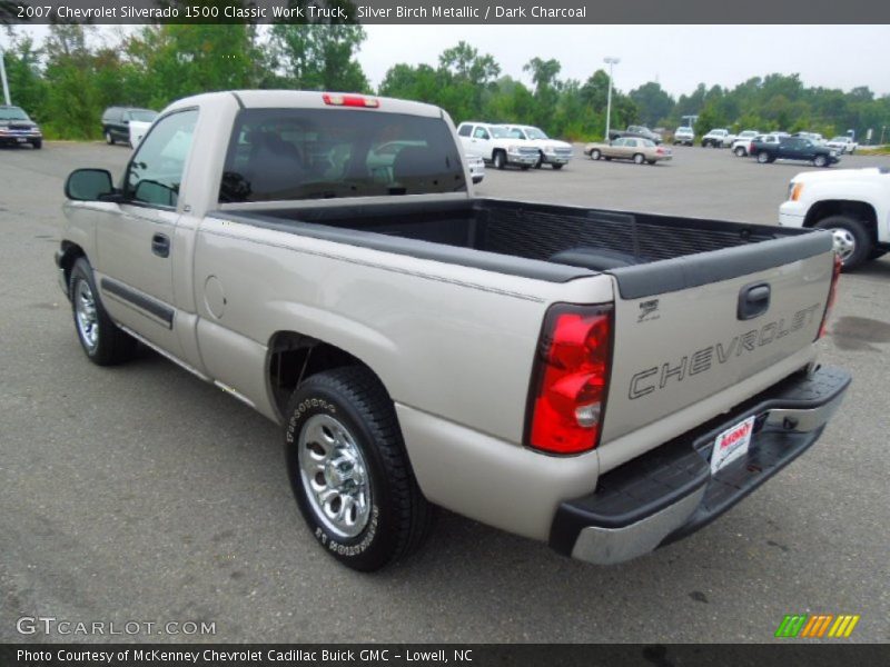 Silver Birch Metallic / Dark Charcoal 2007 Chevrolet Silverado 1500 Classic Work Truck