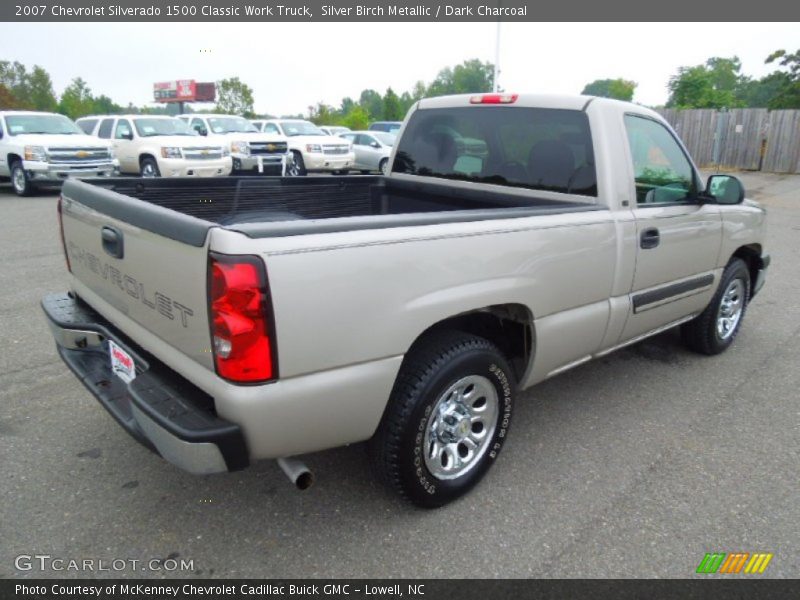 Silver Birch Metallic / Dark Charcoal 2007 Chevrolet Silverado 1500 Classic Work Truck
