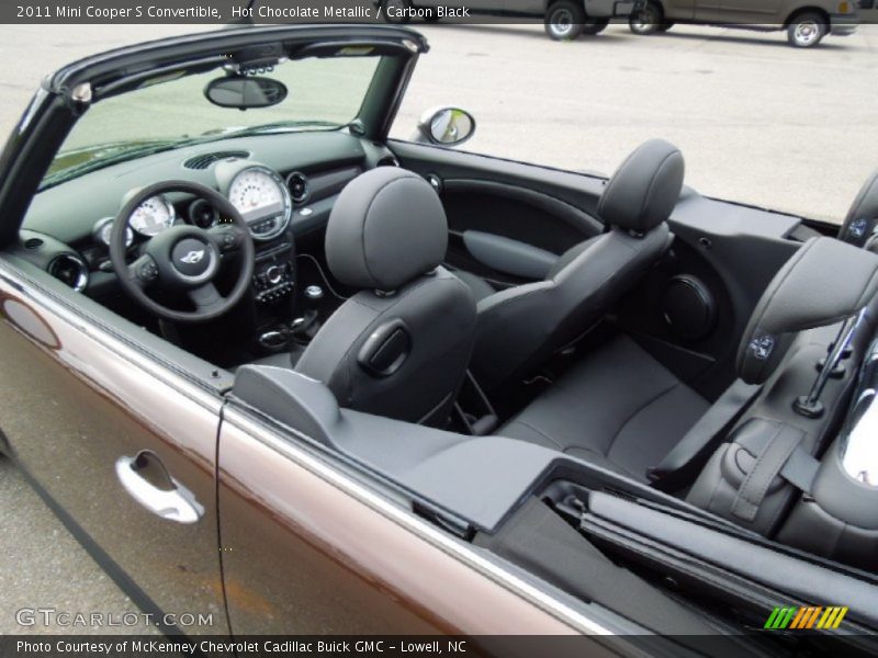  2011 Cooper S Convertible Carbon Black Interior