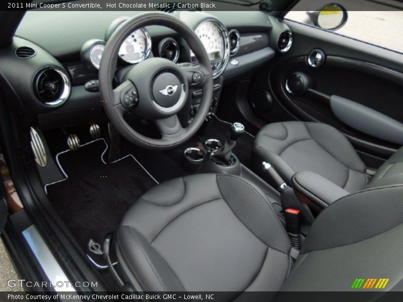 Carbon Black Interior - 2011 Cooper S Convertible 